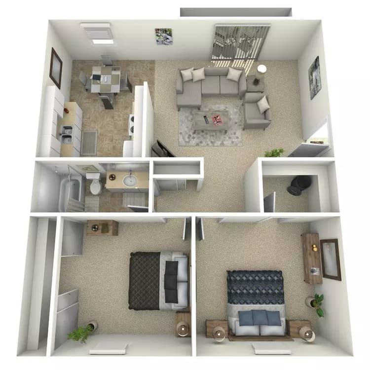 Plan C 53 floor plan