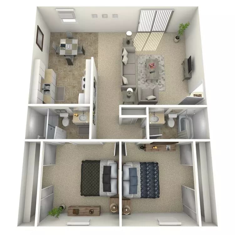 Plan D 55 floor plan