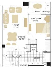 The Redwoods- One Bedrooms 120 floor plan