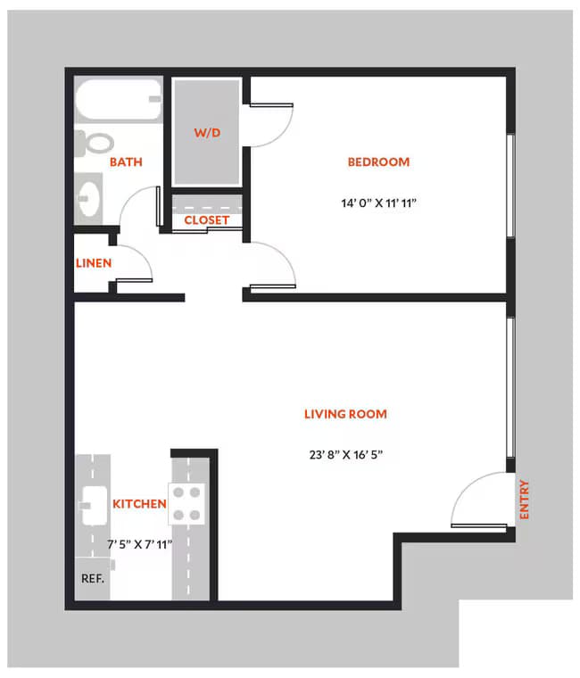 Plan 1C - Classic w/ WD 628 floor plan