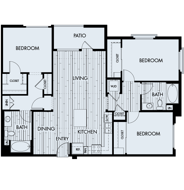 Unit B-544 A-387 floor plan