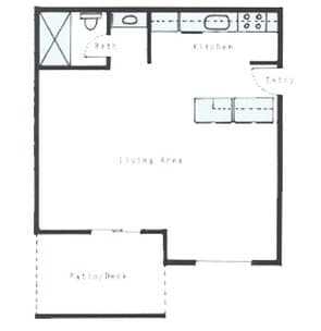 Studio floor plan