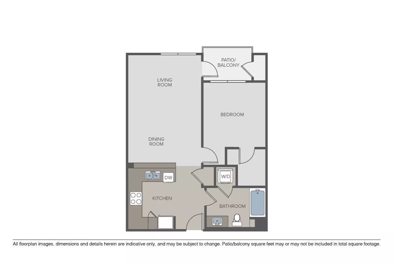 Plan 1B O2-311 floor plan