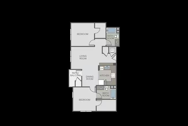 2 Beds • 2 Bath
3D Tour O5-308 floor plan