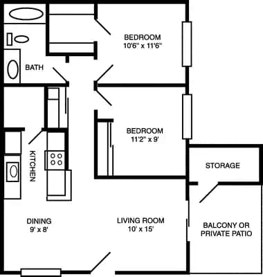 Manzanita 170-821 floor plan