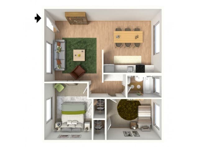 2x1 1880 B-20 floor plan