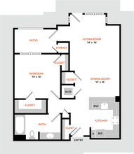 Plan 1K 1230 floor plan