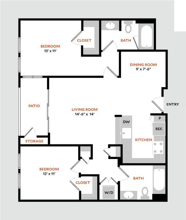Plan 2A 2122 floor plan