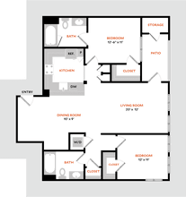 Plan 2D 1122 floor plan