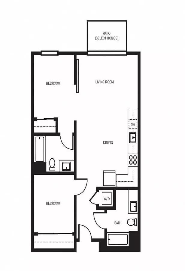 2X2 C1 537 floor plan