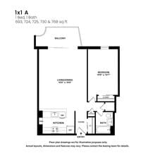1x1 A 0401 floor plan
