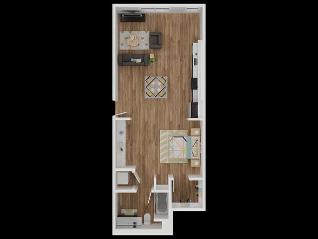 Studio - cottage 1-38-218 floor plan