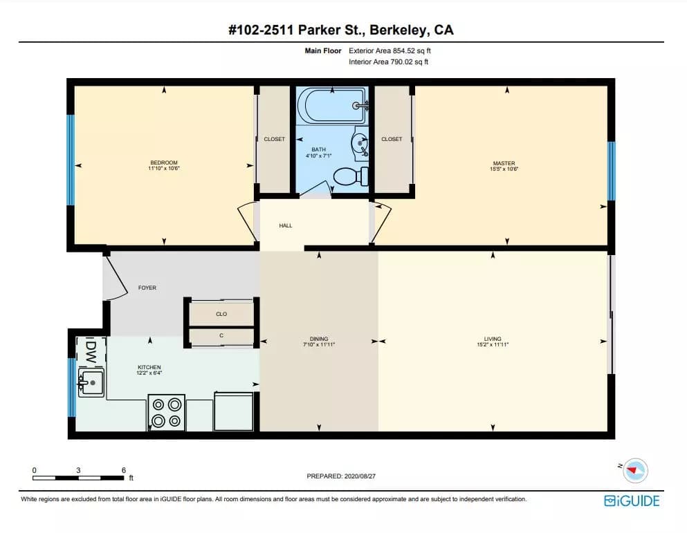 2 Beds • 1 Bath 201 floor plan