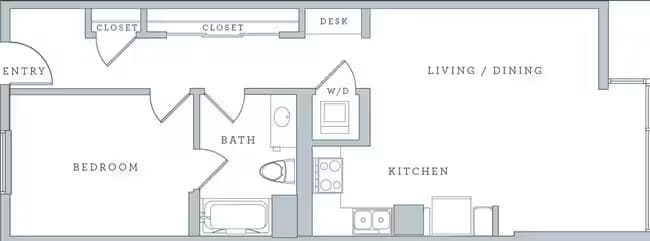 1B D317 floor plan