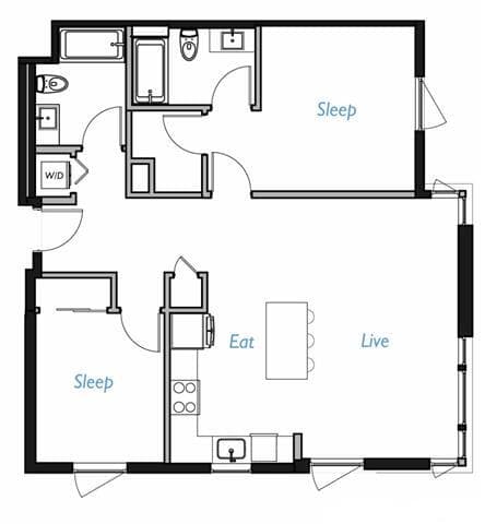A3- 2C 362 floor plan