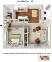 Santa Barbara 611 floor plan