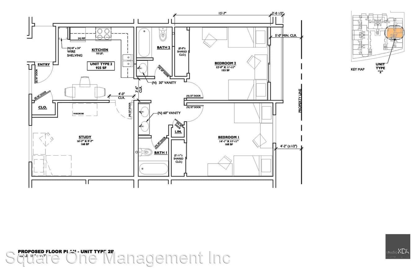 3 Beds, 2 Baths 303 floor plan