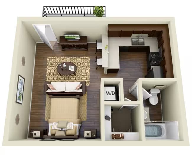 Studio 2910 floor plan