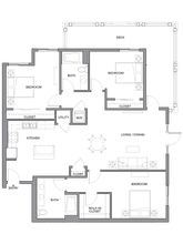 3G w/ Balcony 81-3245 floor plan