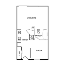 1X1 JR 220 floor plan