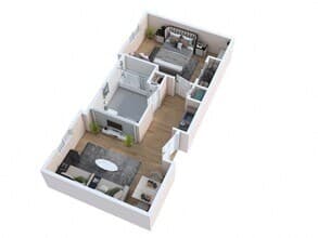 The Leandro Suite 231 floor plan