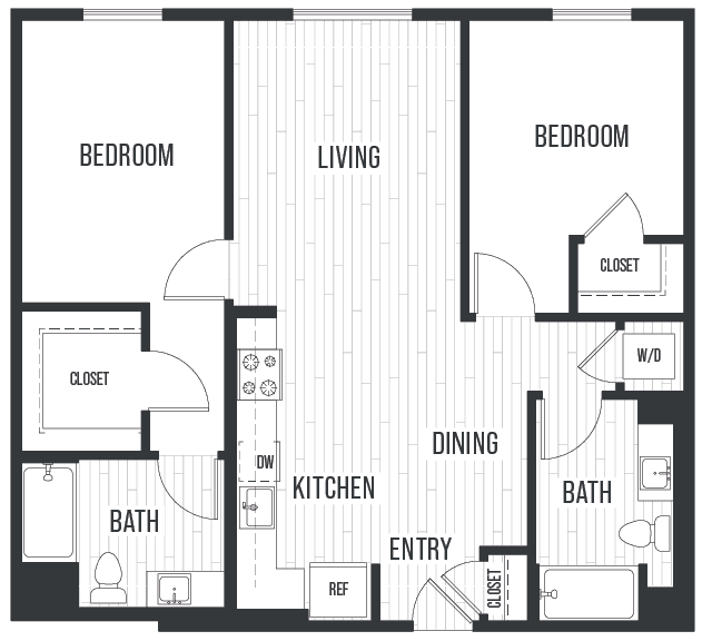 Plan 2B 2211 floor plan