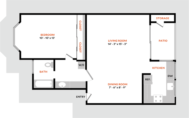 Plan 1A E floor plan