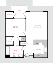 Plan 1E 105 floor plan