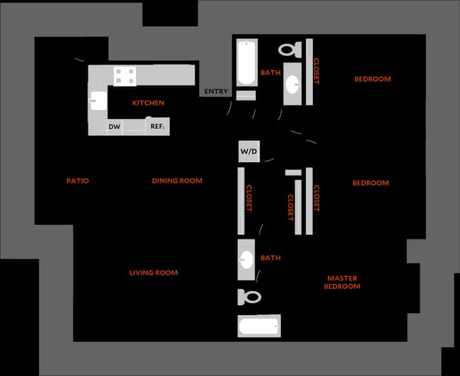 Plan 3A H floor plan