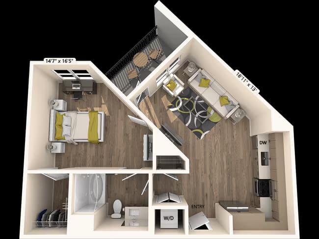 A3-FinishII-763sf 00B-3057 floor plan
