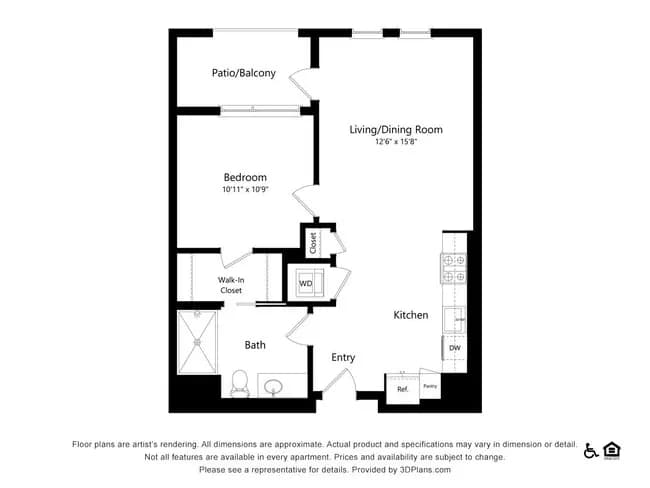 1A-1 3433 floor plan