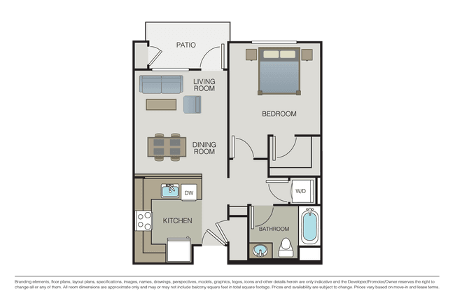 1 Bed • 1 Bath
3D Tour 318 floor plan