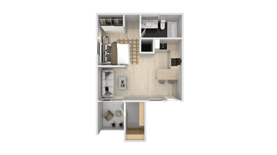 Studios 411 floor plan