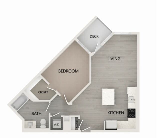 1x1-734 157 floor plan