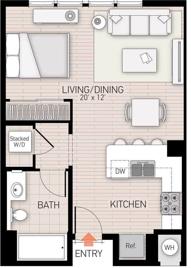 River View II - Plan A 256 floor plan