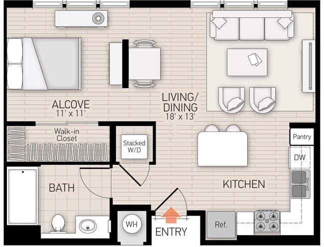 River View II - Plan C 105 floor plan