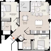 River View III - Plan N 548 floor plan