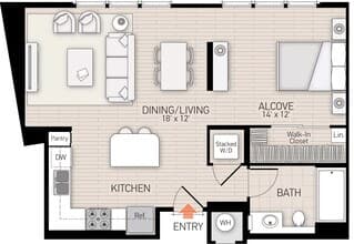 River View V - Plan B 219 floor plan