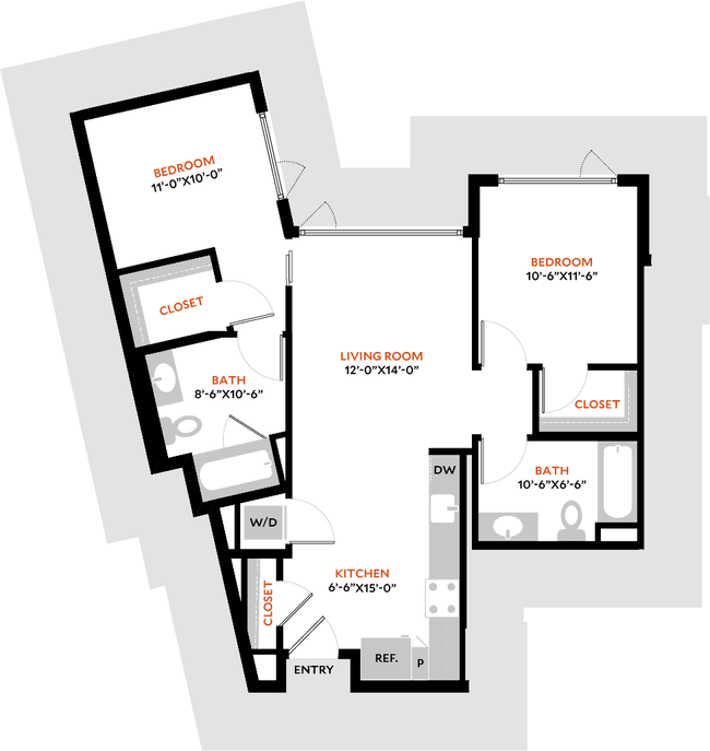 2D 2707 floor plan