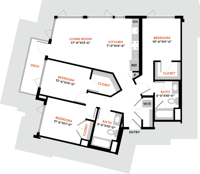 3B 2406 floor plan