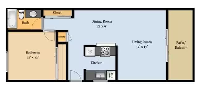 Unit H11 D19 floor plan