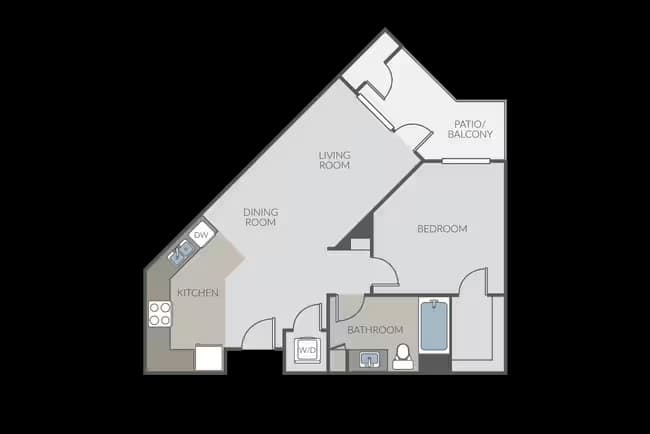 1 Bed • 1 Bath
3D Tour 534 floor plan
