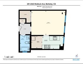 Studio, 1 Bathroom 211 floor plan