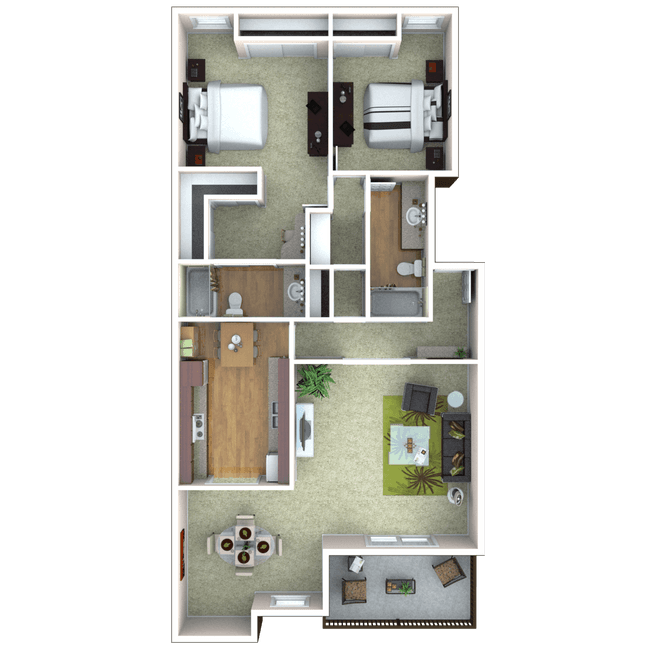 Residence 2 Upgraded 104 floor plan