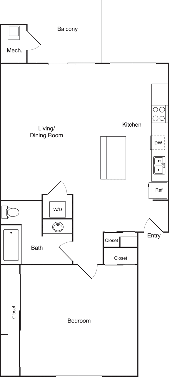 1L Renovated 020-20C floor plan