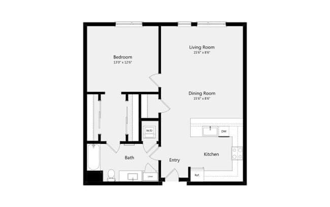 1B 2327 floor plan