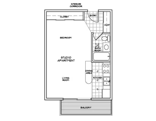 Micro-Studio floor plan