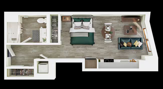 Studio - S3 Private floor plan