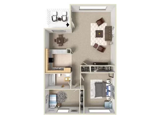 The Monterey 63 floor plan