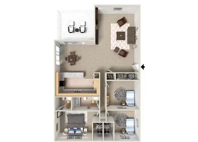 The Santa Fe 113 floor plan